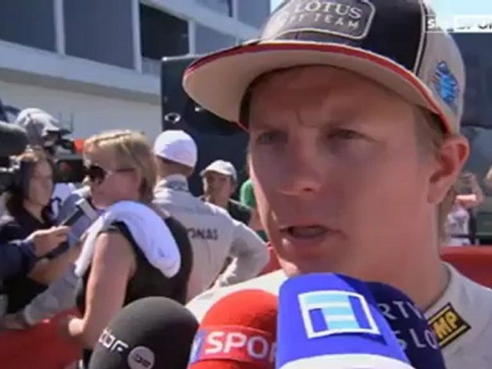 Valencia 2012 Kimi Räikkönen Race Interview