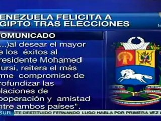 Venezuela felicita a Egipto tras elecciones
