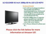 LG 42LS3400 42-Inch 1080p 60 Hz LED LCD HDTV REVIEW | LG 42LS3400 42-Inch LCD HDTV FOR SALE