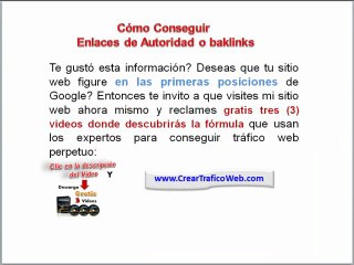 Como Conseguir Enlaces de Autoridad o Backlinks