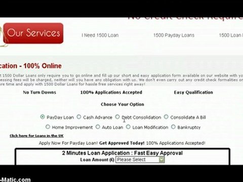 1500 Dollar Loans