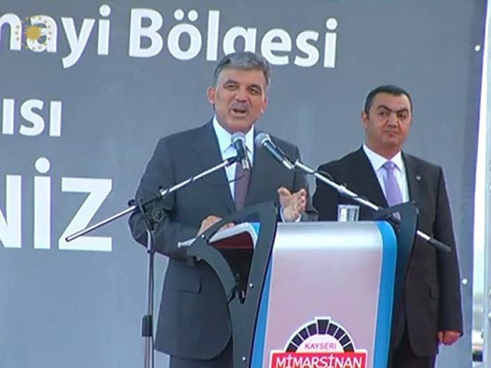 Cumhurbaşkanı Gül, Kayseri Mimar Sinan Organize Sanayi Bölgesi’ni Gezdi