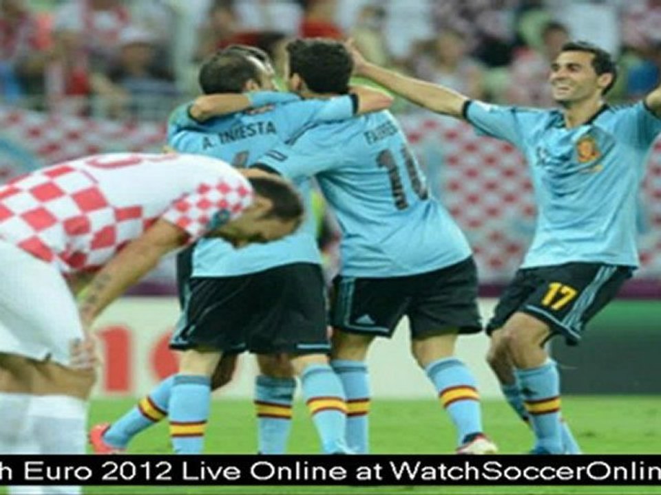 watch football euro 2012 quarter final Spain vs France live streaming