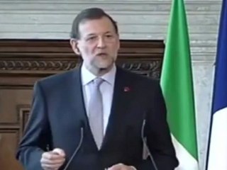 Rajoy: se utilizarán "todos los mecanismos" para poner fin a la crisis de deuda