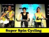 Mandira Bedi At Golds Gym's Super Spin Cycling Event