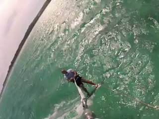 KITESURFING SOUTH CORSICA. France.