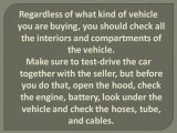 Things to Remember When Buying Used Vehicles