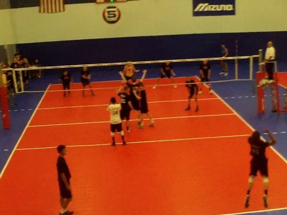 Ultimate 17 Blue Match 1 vs NVC 17 Black Game 1 Ultimate Boys Volleyball Club At Great Lakes Center Pre-National Tournament 06-16-2012