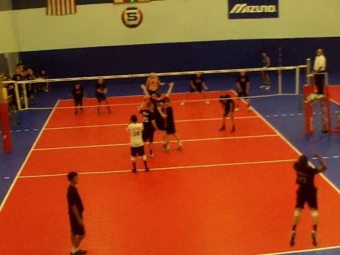 Ultimate 17 Blue Match 1 vs NVC 17 Black Game 1 Ultimate Boys Volleyball Club At Great Lakes Center Pre-National Tournament 06-16-2012