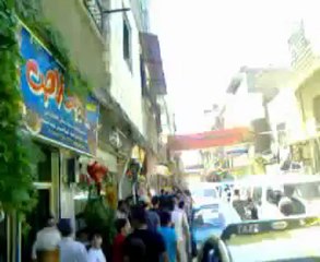 Syria فري برس دمشق القزاز مظاهرة في السوق الشعبي المقابل لفرع فلسطين 24 6 2012 Damascus