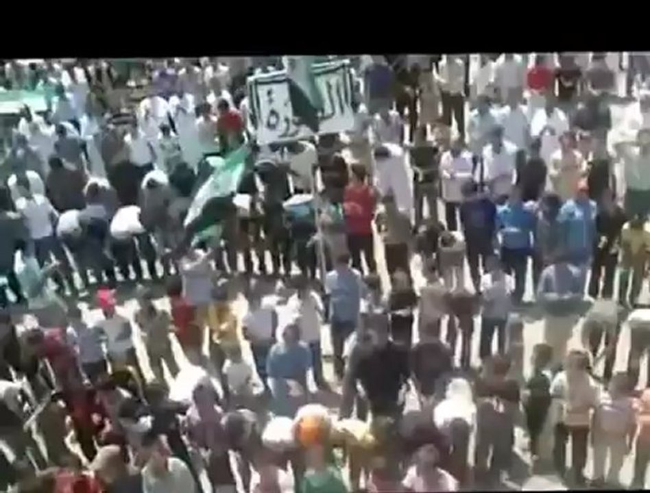 Syria فري برس درعا الصورة مظاهرة صباحية نصرة للمدن المنكوبة 24 6 2012 Daraa
