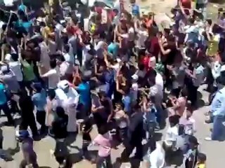 Syria فري برس  درعا المليحة الغربية مضاهرة حاشدة نصرة للمدن المنك 24  6  2012 Daraa