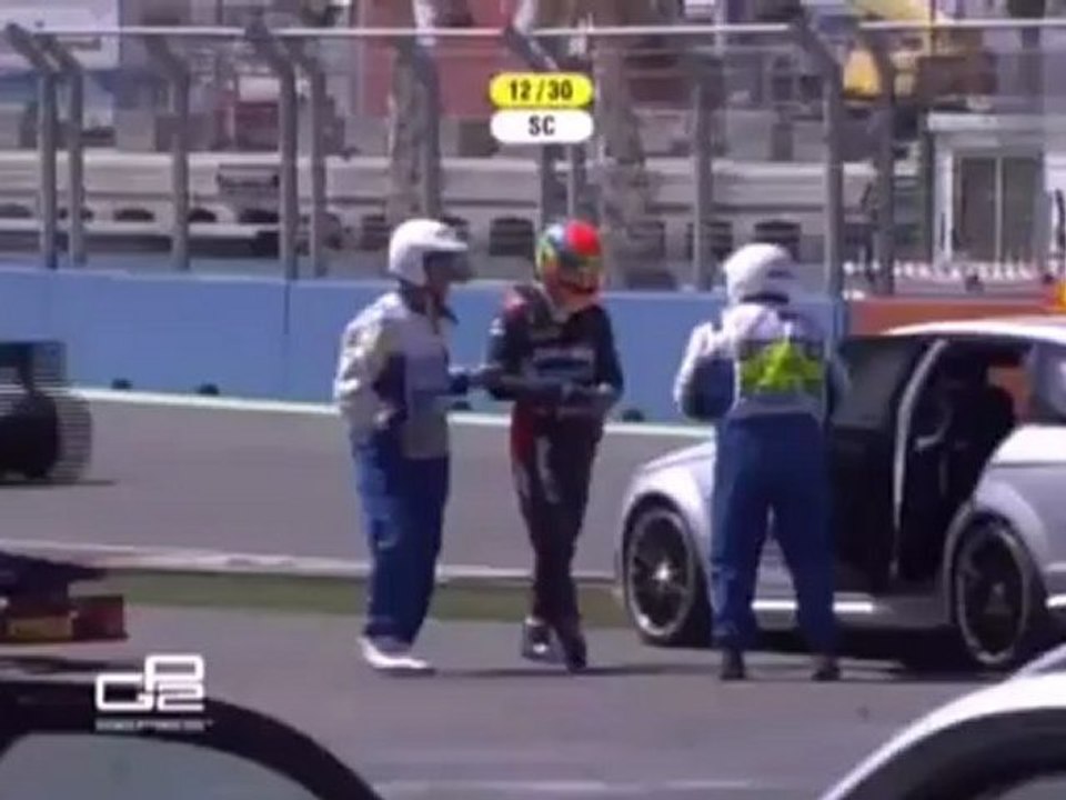 Tonneaux de Crestani en GP2 Series 2012 à Valenca