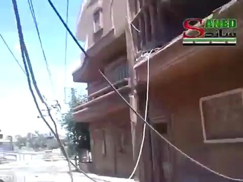 Syria فري برس ديرالزور أثار الدمار والقصف على منازل المدنين 23 6 2012 Deirezzor
