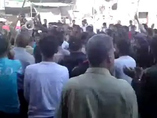 Syria فري برس  ريف دمشق وادي بردى ديرقانون مظاهرة الاحراربعد تشيع الشهداء 23 6 2012 Damascus