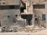 Syria فري برس  حلب  الاتارب خراب ودمار منازل المدنيين بالاتارب بسبب القصف المدفع 23 6 2012 Aleppo