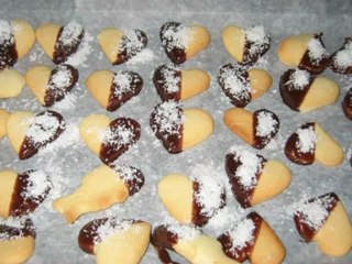 biscotti cuore cioccolato cocco