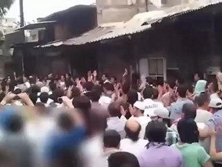 Syria فري برس  دمشق مظاهرات أحياء السويقة وقبر عاتكة الجمعة 22 6 2012 Damascus
