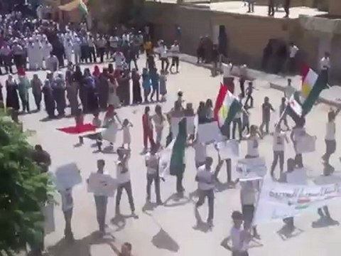 Syria فري برس الحسكه راس العين جمعة اذا كان الحكام متخادلين فاين الشعوب 22 6 2012 ج4 ALhasaka