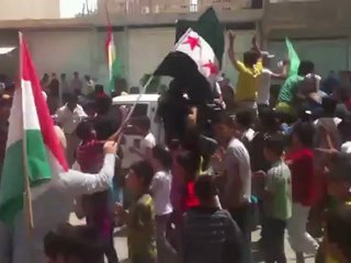 Syria فري برس  الحسكه راس العين جمعة اذا كان الحكام متخادلين فاين الشعوب 22 6 2012 ج3 ALhasaka