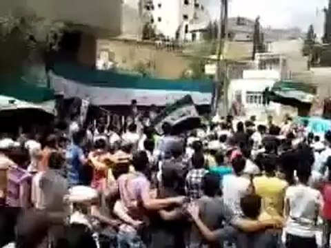 Syria فري برس ريف دمشق عين منين مظاهرة الاحرار الجمعة 22 6 2012 ج2 Damascus