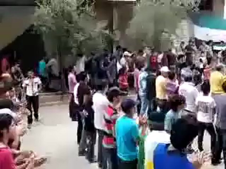 Syria فري برس ريف دمشق  عين منين  مظاهرة الاحرار الجمعة 22 6 2012 ج1 Damascus