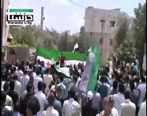 Syria فري برس ريف دمشق   حرستا  جمعة خذلنا الحكام فأين الشعوب 22 6 2012 ج3 Damascus
