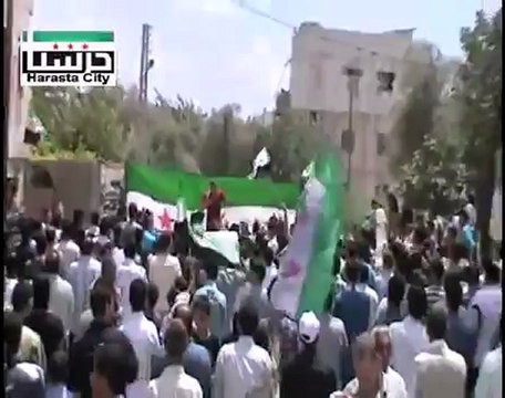 Syria فري برس ريف دمشق حرستا جمعة خذلنا الحكام فأين الشعوب 22 6 2012 ج3 Damascus