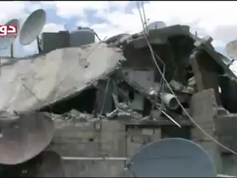 Syria فري برس ريف دمشق دوما من اثار الدمار والخراب 22 6 2012 Damascus