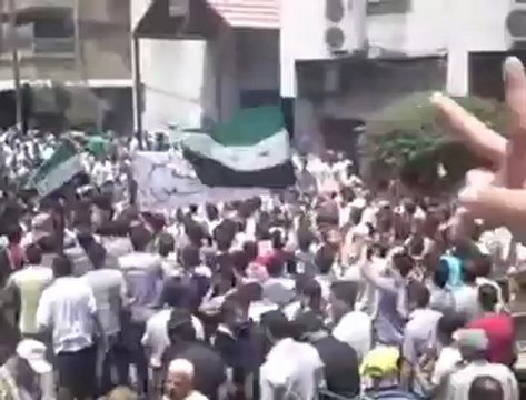 Syria فري برس ريف دمشق المليحة جمعة أين الشعوب 22 06 2012 ج3 Damascus