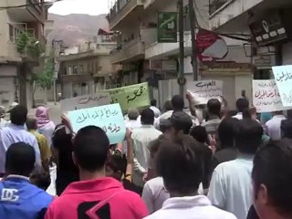 Syria فري برس ريف دمشق  الزبداني   جمعة إن خذلنا الحكام فأين الشعوب 22 6  2012 ج3 Damascus