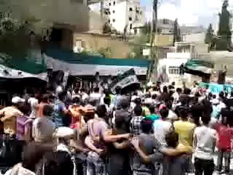 Syria فري برس ريف دمشق أحرار عين منين جمعة إذا كان الحكام متخاذلين فأين الشعوب 22 6 2012 ج1 Damascus
