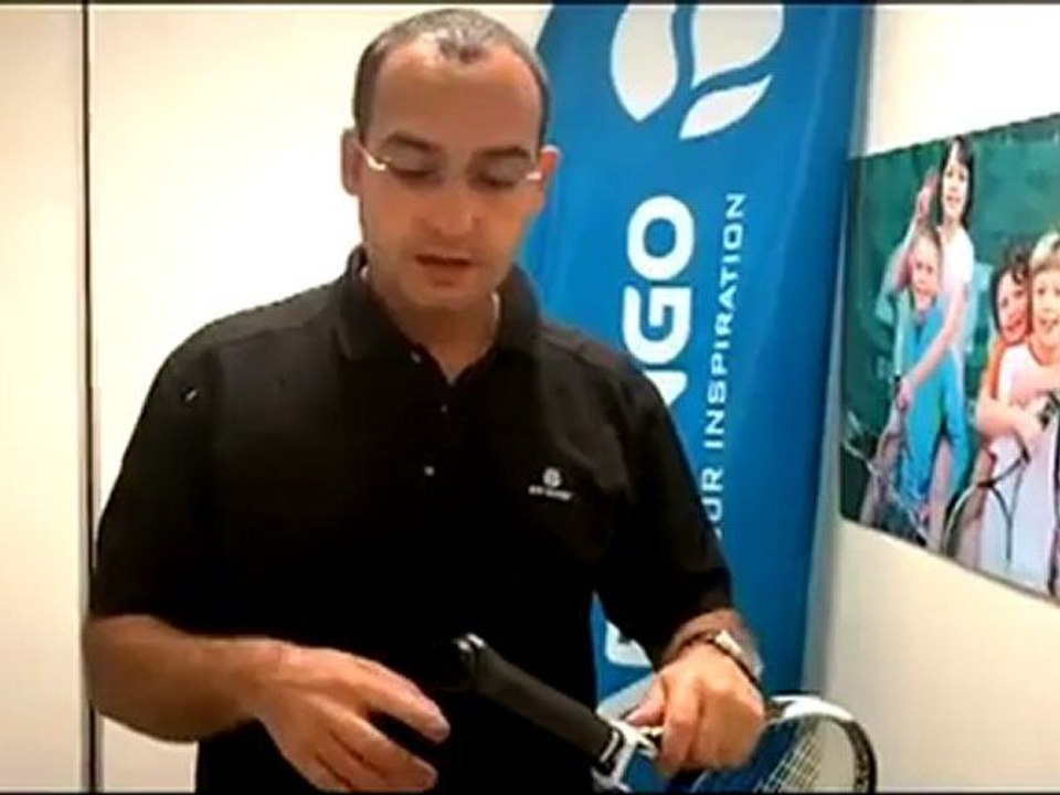 Increase the size of your Tennis racket grip using a sleeve.