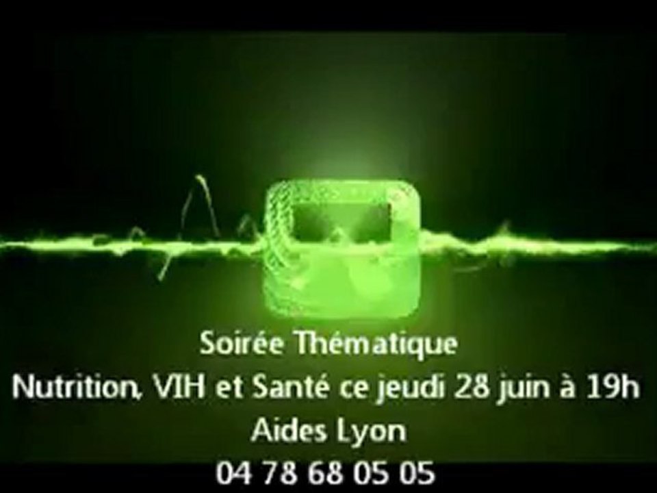 Le décompte de la soirée Thématique "Nutrition, VIH et Santé" organisée par Aides Lyon a commencé