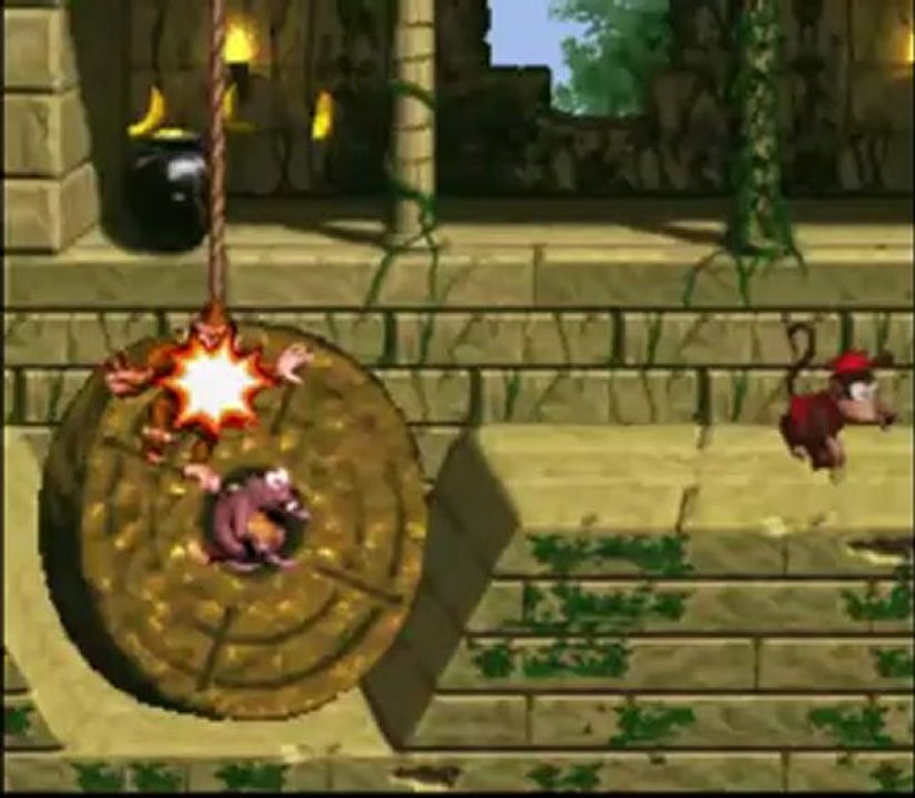 Let's Play Donkey Kong Country (101%) [BLIND] #008 - Bembel Tempel