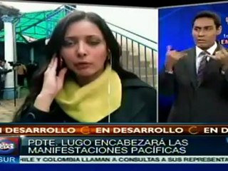 下载视频: Fernando Lugo encabezará manifestaciones pacíficas