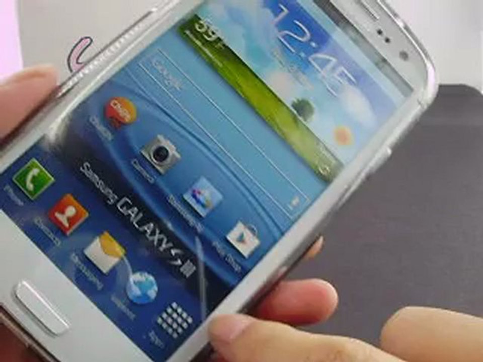 Transparent Stent Hard Stand Case for Samsung Galaxy S III