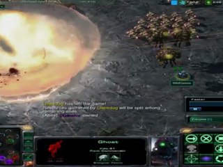 Stalin's Starcraft II Battle Report #28 (2/2) (4 vs 4 High Ground)