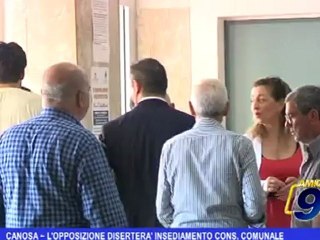 Canosa | L'opposizione diserterà insediamento Cons. Comunale