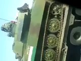 Syria فري برس حلب توجه الدبابات للمدينة من استراد الشام 25 6  2012 Aleppo