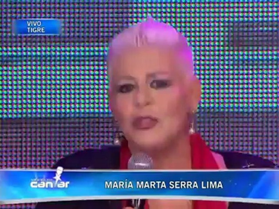 TeleFama.com.ar María Marta Serra Lima en Soñando por cantar