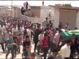 Syria فري برس ادلب بلدة معرشمشة تشيع الشهيد عبد الله محمود الاسماعيل 25 6 2012 Idlib