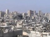 Syria فري برس حمص جورةالشياح سقوط صاروخ على احد المباني  24 6 2012 Homs