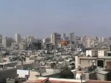 Syria فري برس حمص جورة الشياح لحظة سقوط صاروخ انفجااار هااائل24 6 Homs