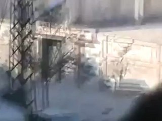 Syria فري برس حمص القصور اثار الدمار قرب خديجة الكبرى  24 6 2012 Homs