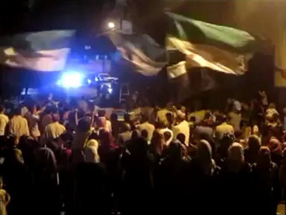 Syria فري برس حمص الصامدة  أحرار الوعر مسائية الوفاء للشهيدين إدريس سويد وجهاد عمرو 24 06 2012 ج3 Homs