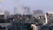 Syria فري برس  حمص تصاعد الدخان الكثيف من منازل المدنيين في حي جورة الشياح بحمص 24 6 2012 Homs