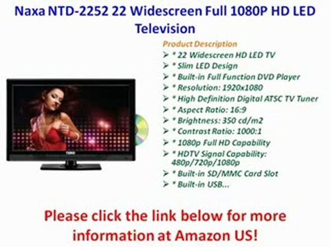 BEST BUY Naxa NTD-2252 22 Widescreen Full 1080P HD LED Television with Built-In Digital TV Tuner