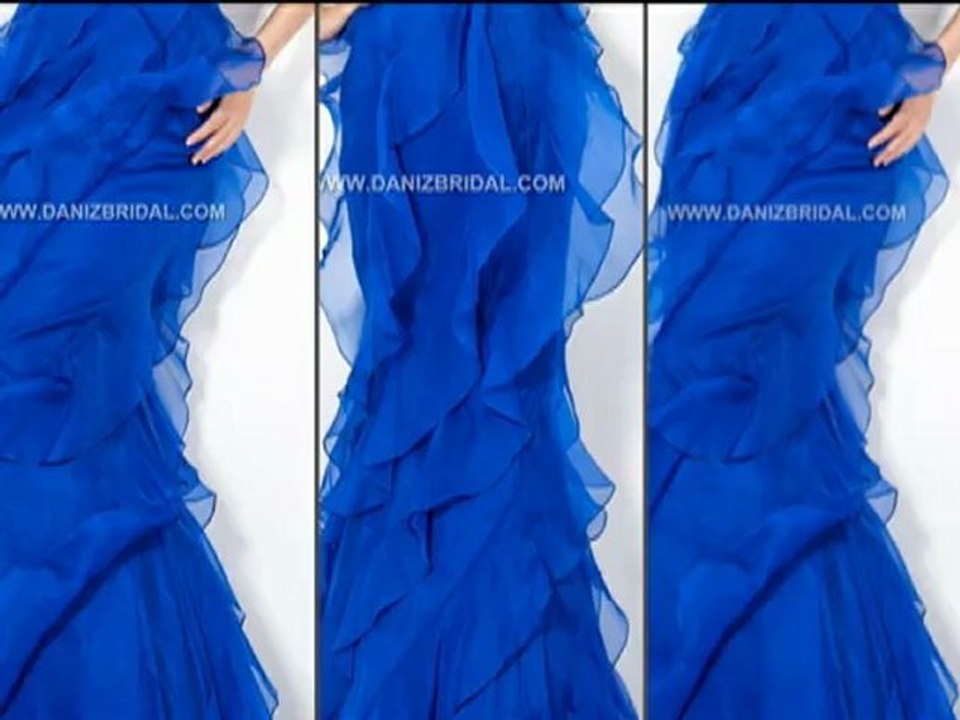 Jovani 530 Sheer Ruffle Gown, Style 530
