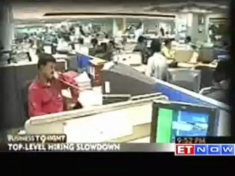 Top level hiring slow down across various sectors